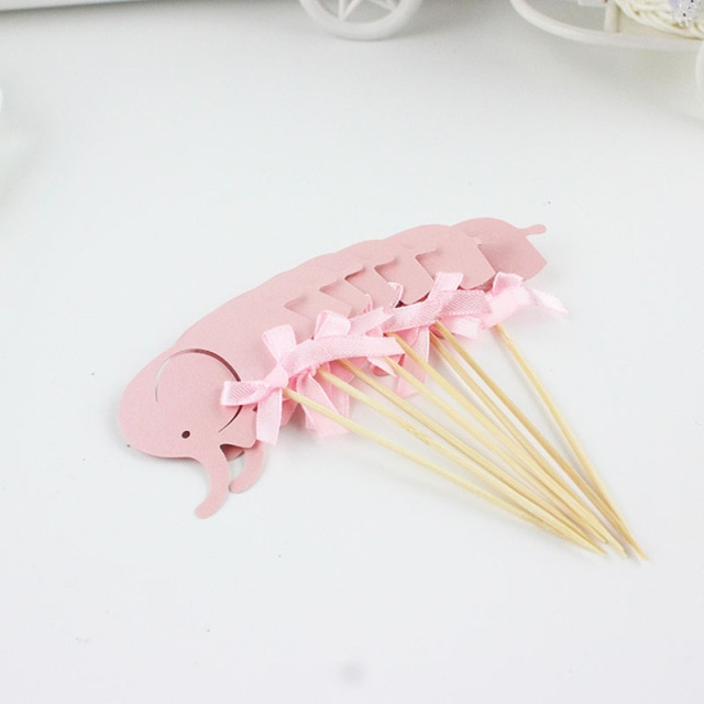 10pcs pink elephant