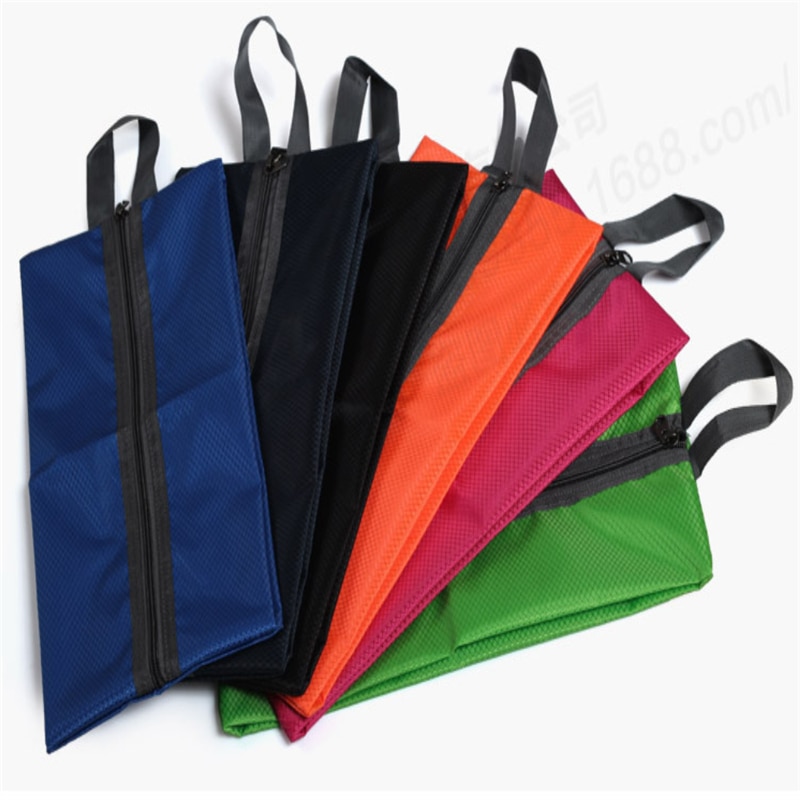 Többszínű Hordozható Vízálló Utazási Cipőtáska Zip View Ablak Tasak Tárolása Szervező - Image 2