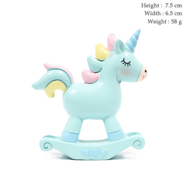 Resin blue unicorn