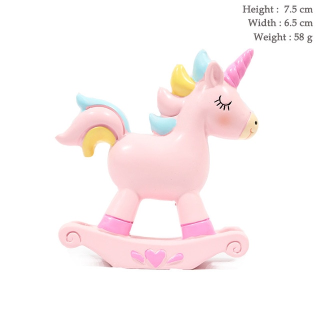 Resin pink unicorn