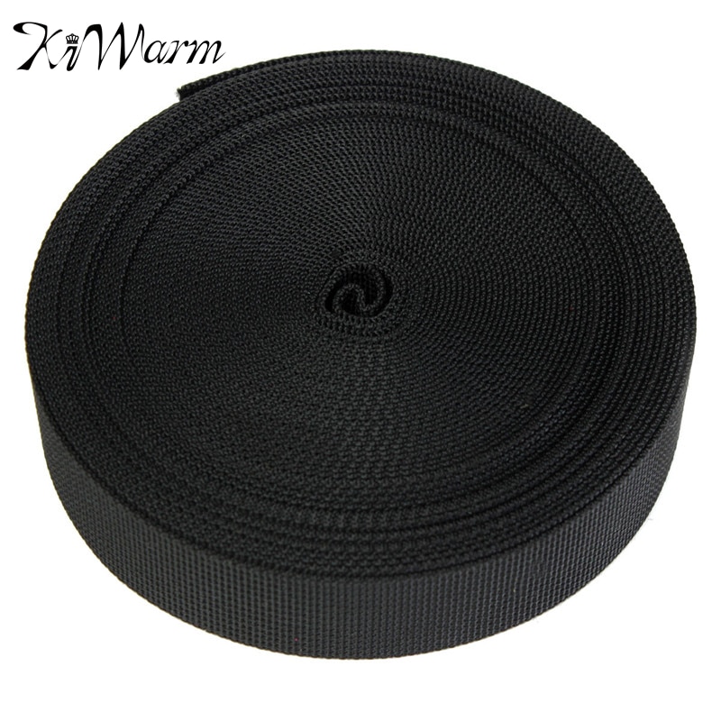 10-Meters-Wide-Black-Nylon-Heavy-Webbing-Strap-Thick-Knapsack-Belt-Clothing-Sewing-Handmade-DIY-Materials 10 Méter Széles Fekete Nylon Nehéz Övszíj Vastag Hátizsák - Image 1