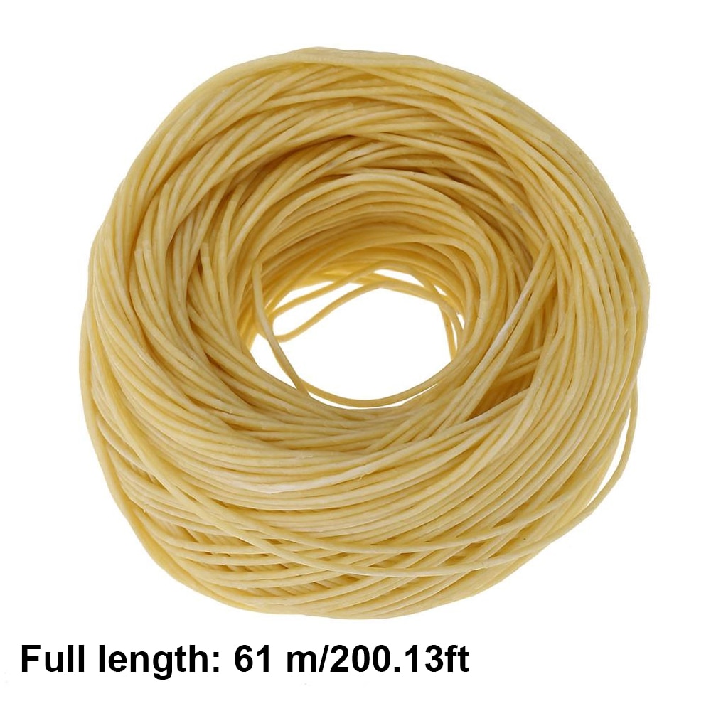 100-Organic-Hemp-Wicks-Coated-with-Natural-Beeswax-Slow-Burning-for-DIY-Candles-Wicks-Replacement-for 100% Szerves Kenderkanál Természetes Méhviasz Bevonattal -Barkácsgyertya-Kanócok Cseréje 61M-Es Gyertya Magkeverék - Image 1