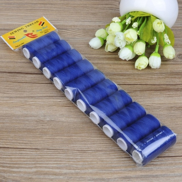 10pcs Blue Thread