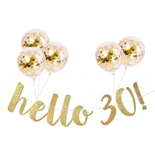 banner 5pcs balloon