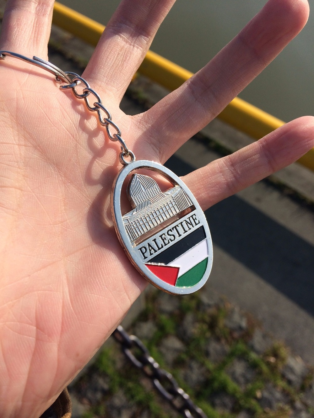 2PC-Lot-Palestinian-Keychain-W-Palestine-Flag-Jewelry-Bracelet-Al-aqsa-Bag-Keyring-Map-Gift-Hometown 2Db / Tétel Palesztin Kulcstartó - W Palesztina Zászló Ékszer Karkötő Al-Aqsa Táska Térkép Ajándék Szülőváros Autó-Otthon Irodai Függő - Image 1