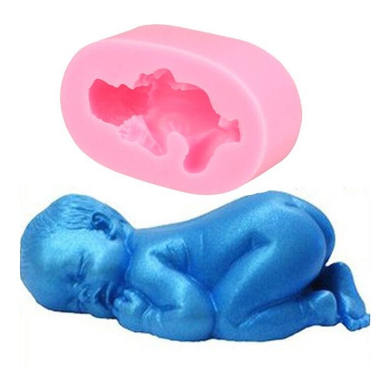3D Szilikon Formák Sütemény Cukorka Formához Diy Design Fondant Díszítő Eszközök Sleep Baby Kézzel Készített Szappan Penész - Image 3