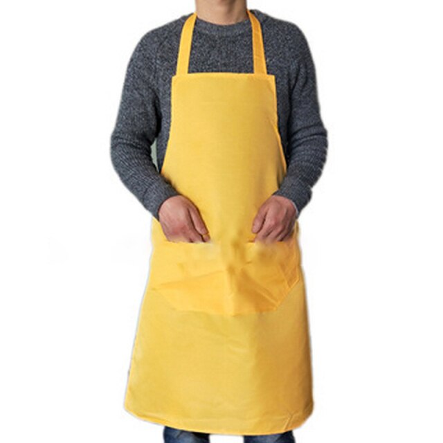 yellow apron