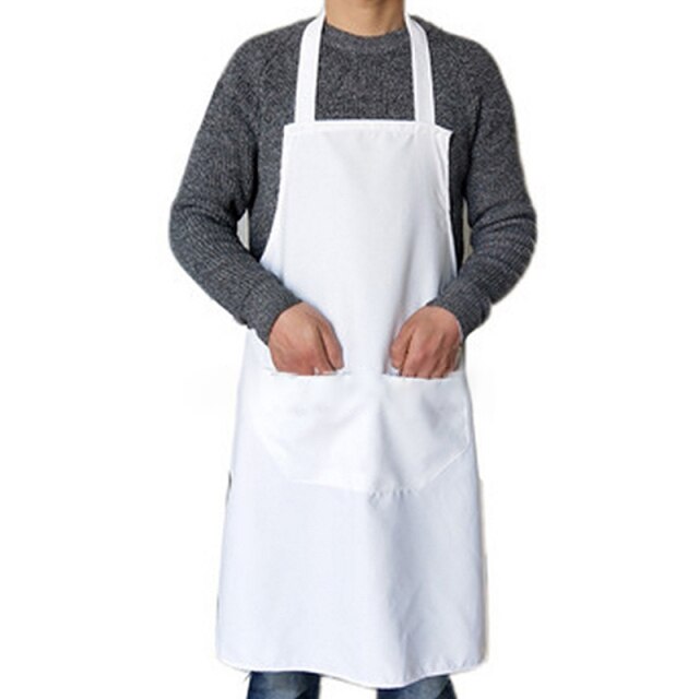 white apron