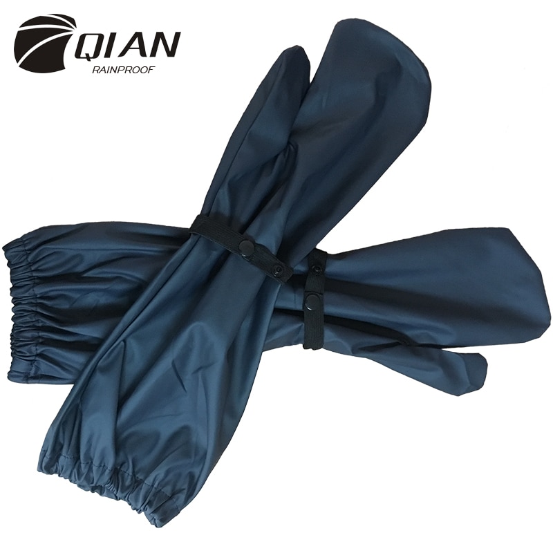 QIAN-Impermeable-Raincoats-Women-Men-100-Waterproof-Cycling-Long-Rain-Gloves-Rain-Coat-Rainwear-Rain-Gear Qian Áthatolhatatlan Esőkabát Nők / Férfiak 100% Vízálló Kerékpározás Hosszú Eső Kesztyű - Image 1