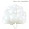 10 white balloons