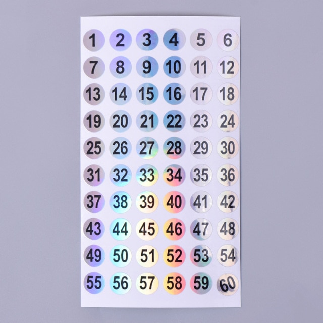 Number 1-60