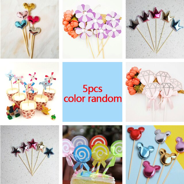5pc Cake Toppers