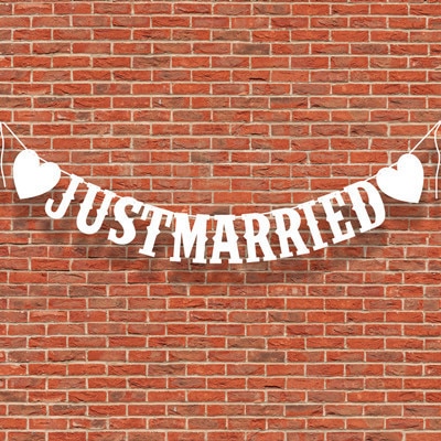 JUST MARRIED White