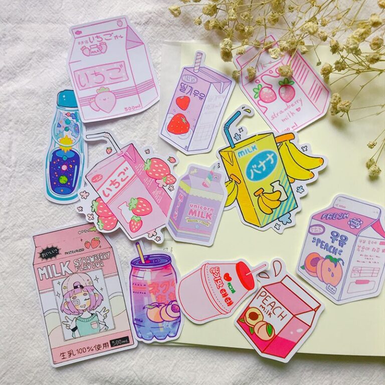 Rózsaszín Lányok Gyümölcsital Matricák Gyermekek Diy Scrapbooking Album Folyóirat Kézműves Dekoratív Csomag Po Albumok - Image 4