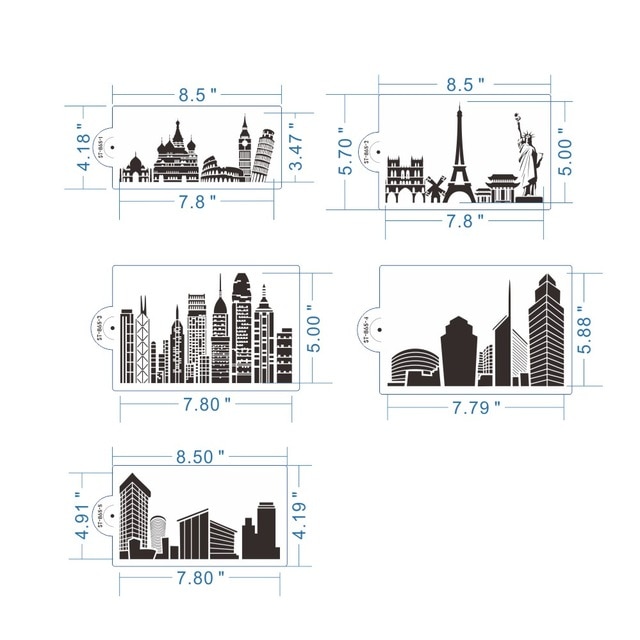 Landmark(set of 5)