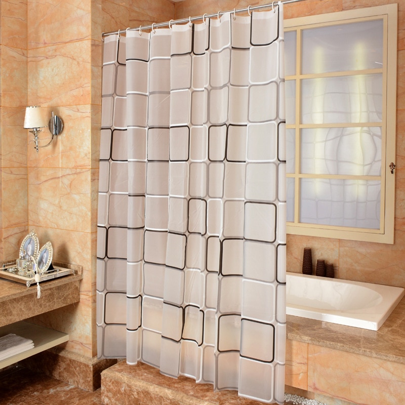 Fürdőszoba Zuhanyfüggöny 3D Vízálló Páratartalom Ellenálló Peva Fürdőfüggöny Környezeti Wc Ajtófüggöny