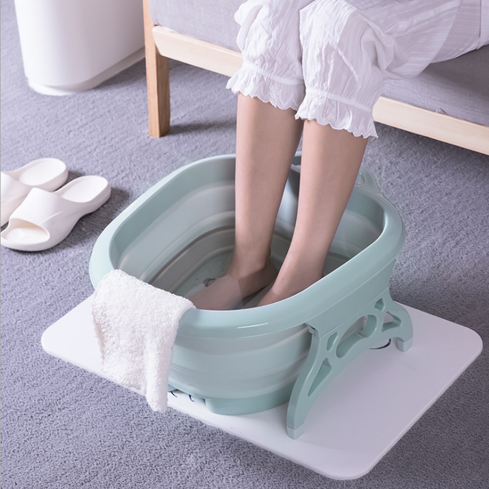Folding-Foot-Tub-Portable-Foot-Wash-Tub-Massage-Bucket-Travel-Folding-Bucket-with-4-Massage-Balls Összecsukható Lábkád Hordozható Lábmosó Kád Masszázsvödör Utazási Vödör 4 Masszázsgolyóval - Image 1