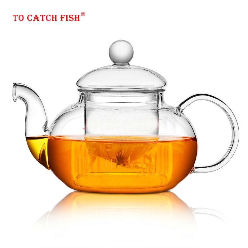High-quality-Heat-Resistant-Glass-Tea-Pot-Practical-Bottle-Flower-Tea-Cup-Glass-Teapot-with-Infuser Kiváló Minőségű Hőálló Üveg Teáskanna, Praktikus Virágos Teáscsésze Teáskanna Infúziós Tealeveles Gyógynövényes Kávéval - Image 1