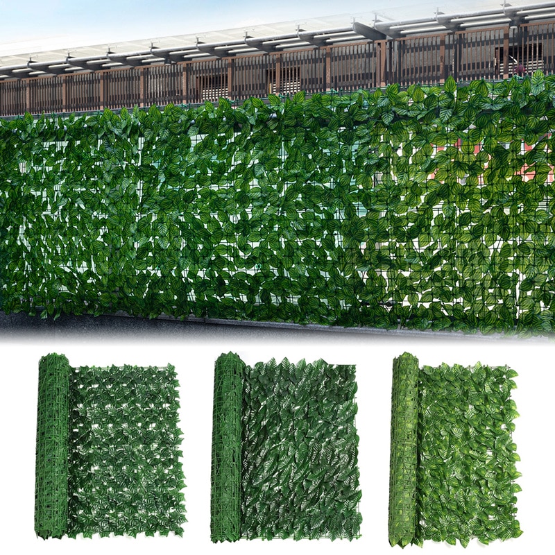 Mesterséges Növény Lombozat Sövény Fű Szőnyeg Zöld Panel Dekoráció Fal Kerítés Valódi Érintés Gyep Moha