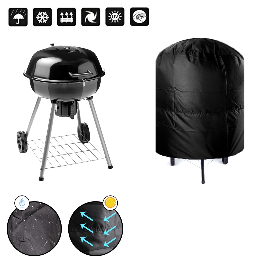 Camping Outdoor Barbecue Cover Anti Dust Waterproof Rain Protective Grill Round Bbq 77X58Cm / 80X66X100Cm