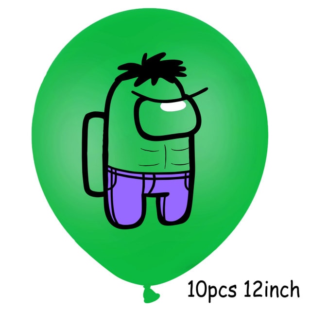 10pcs ballons-green