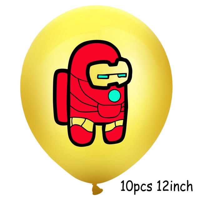 10pcs ballons-yellow