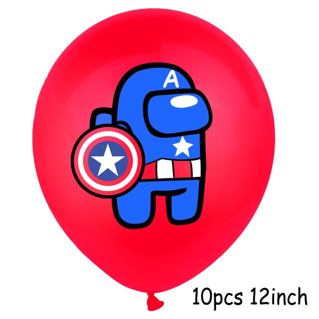 10pcs ballons-red