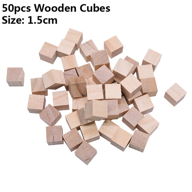 50pcs 1.5cm Cubes