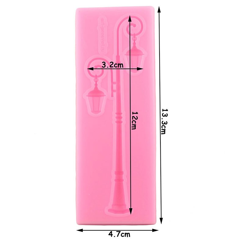 Vintage Utcai Lámpa Szilikon Penész Barkácsfényű Torta Szegélyű Fondant Formák Díszítő Eszközök Cukorka Agyag Csokoládé Gumpaste 4Db - Image 2