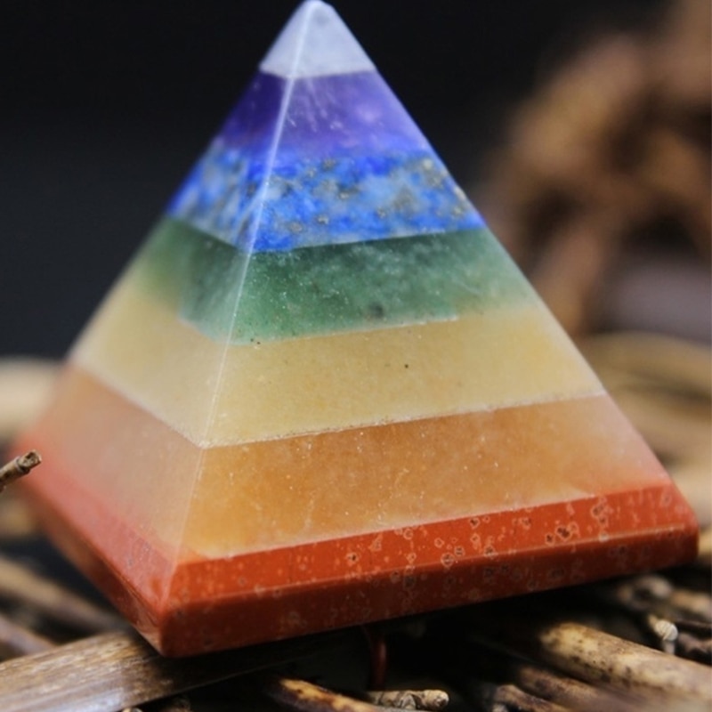 7 Csakra Többkő Reiki Piramis Gyógyító Spirituális Drágakövek Energiagenerátor Ajándékok