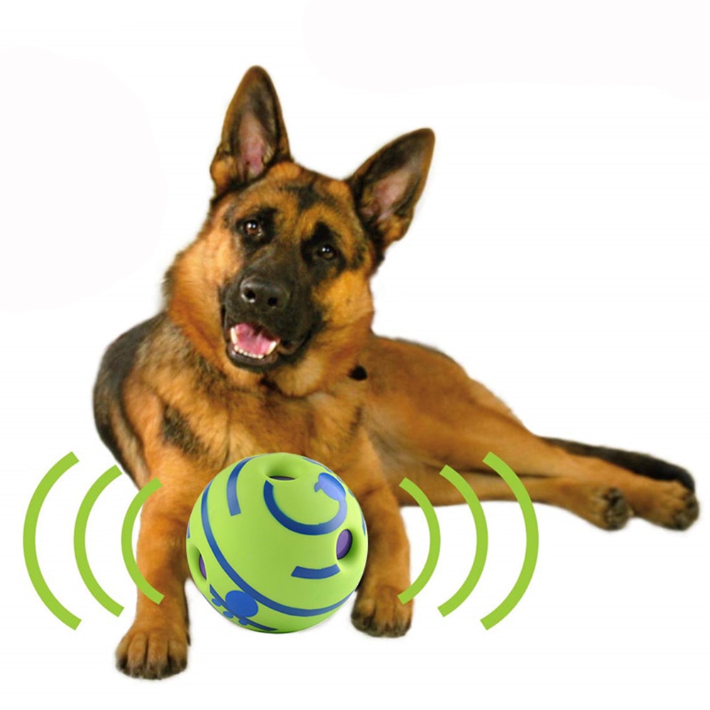 Kutyajáték Fun Giggle Sounds Ball Pet Macska Kutya Játékok Silicon Jumping Interaktív Toy Képzés Small Large Dogs
