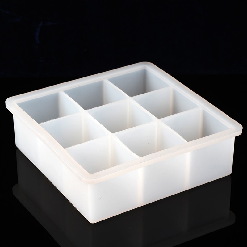 Nicole-Silicone-Soap-Mold-9-holes-Multi-cavity-Handmade-Loaf-Bar-Mould Nicole Szilikon Szappan Penész 9 Lyukú, Több Üreges, Kézzel Készített - Image 1