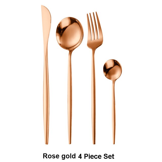 4PCS-Rose Gold