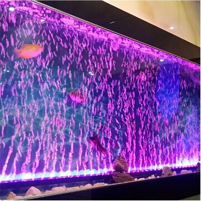 Led Légbuborékos Fény Akvárium Lámpa Víz Alatti Merülő Halak Tartályának Világos Színváltozása Oxigén Előállítása A Számára