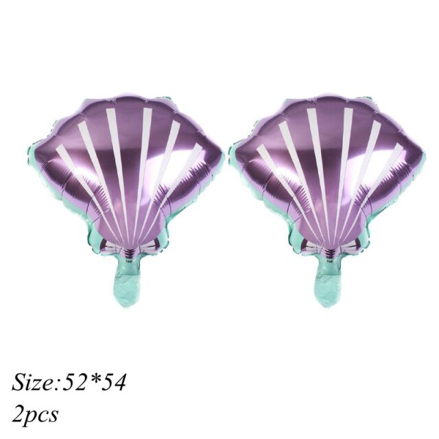2pcs purple shell