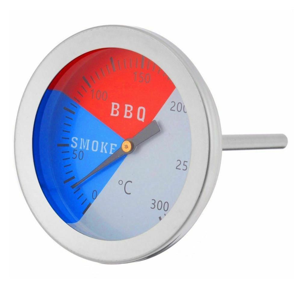 300 Celsius Fokos Hőmérő Bbq Füstgrill Sütő Hőmérsékletmérő Acél Bimetál Kültéri Tábor Eszköz Otthoni