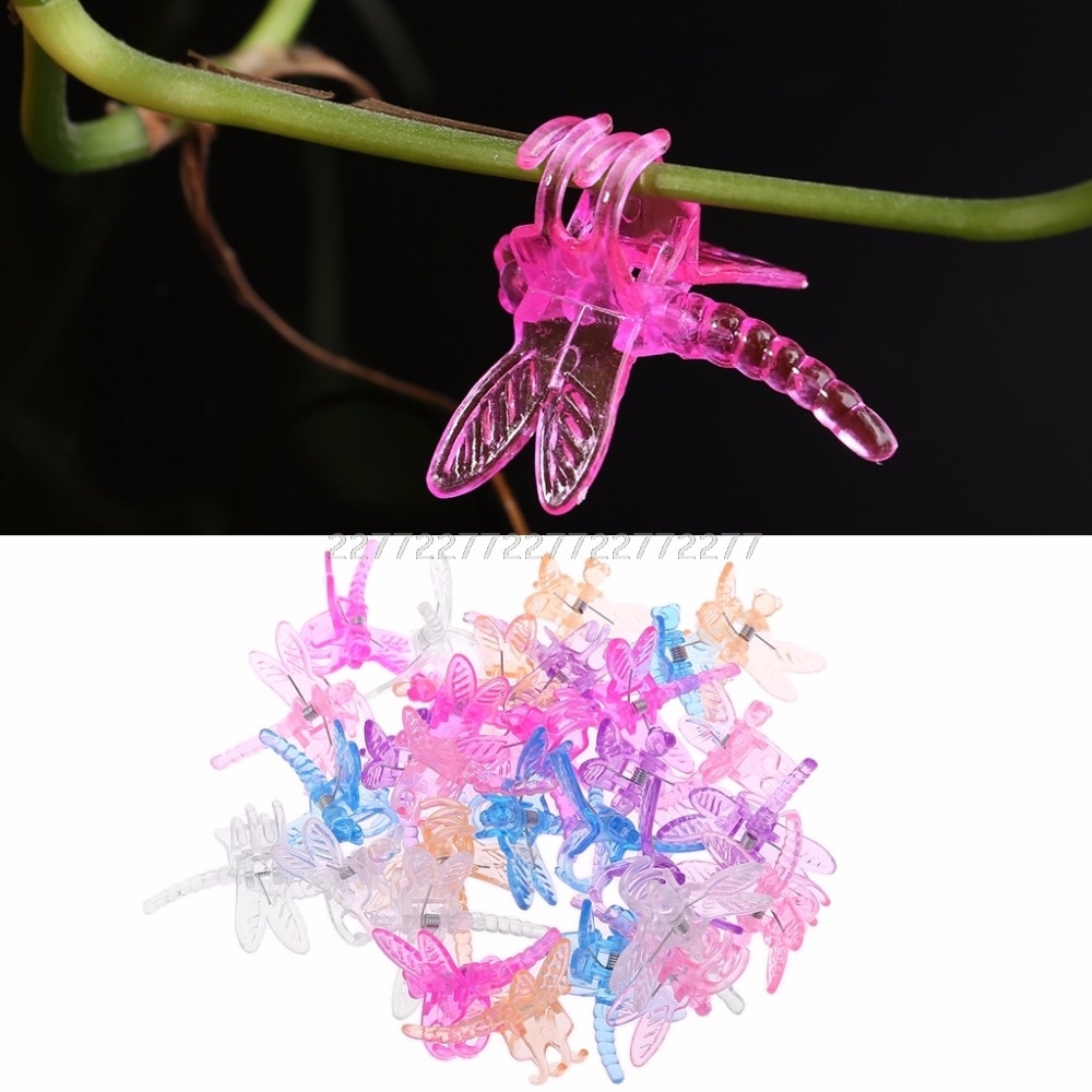 30Db Szitakötő Orchidea Klipek Termelő Támogatás Aranyos Kerti Növény Virág Szőlőtámasz My08 19 Csepphajó Műnövény