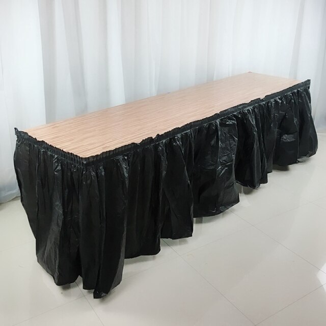 Black Table Skirt