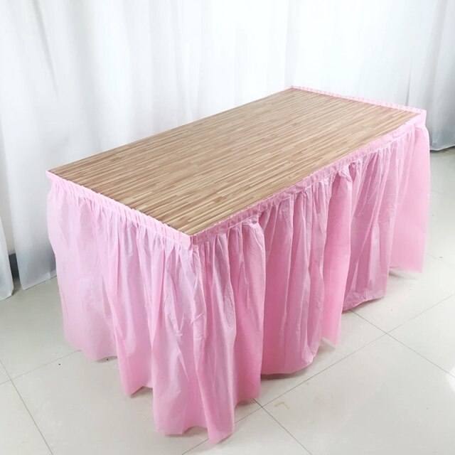 Pink Table Skirt