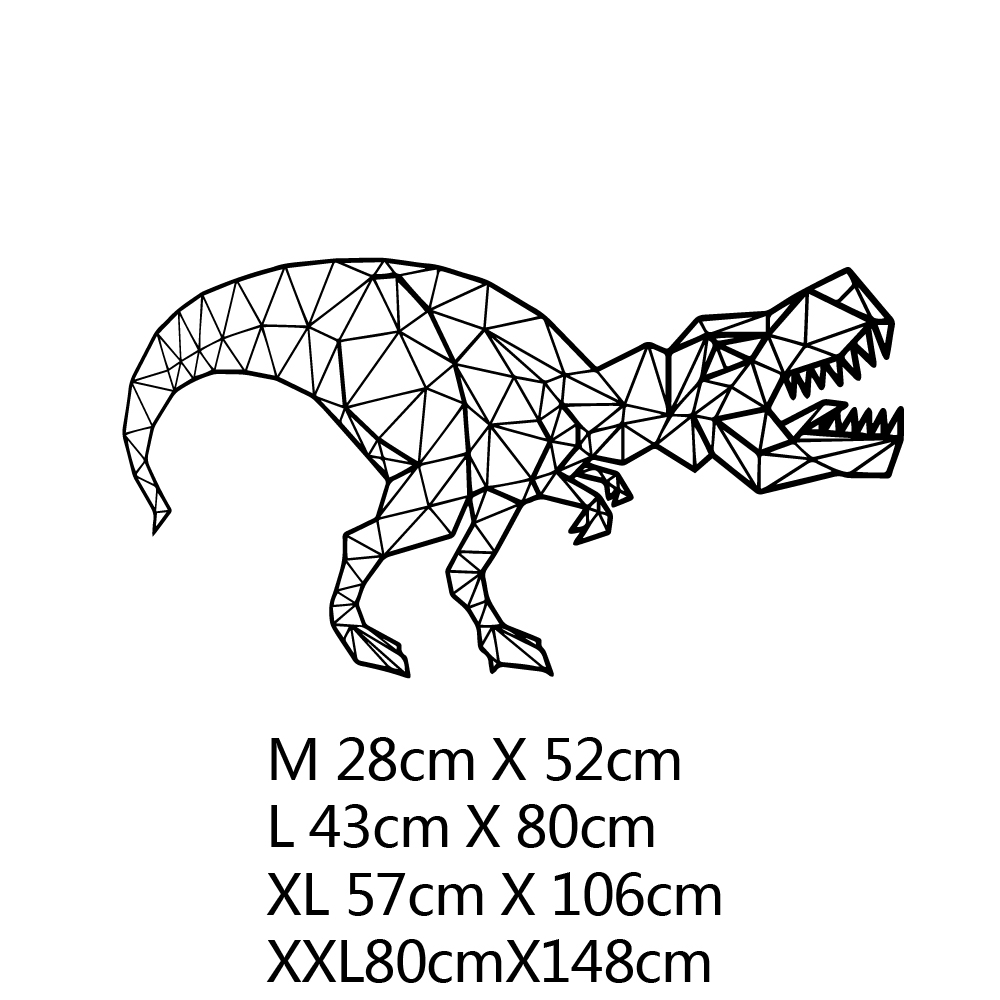 Geometriai Dekoráció T-Rex Falmatricák Dinoszaurusz Fali Matricák Baba Szoba Dekorációhoz Wall Art Hálószoba Ajándék Gyerekeknek