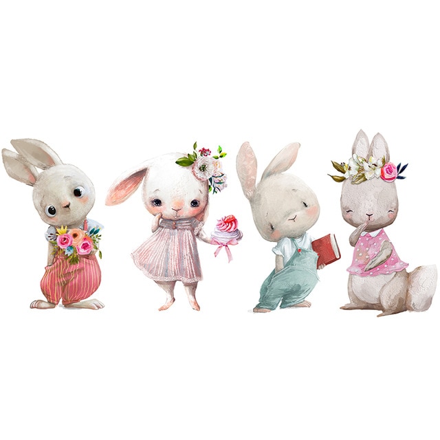 4 cute bunny