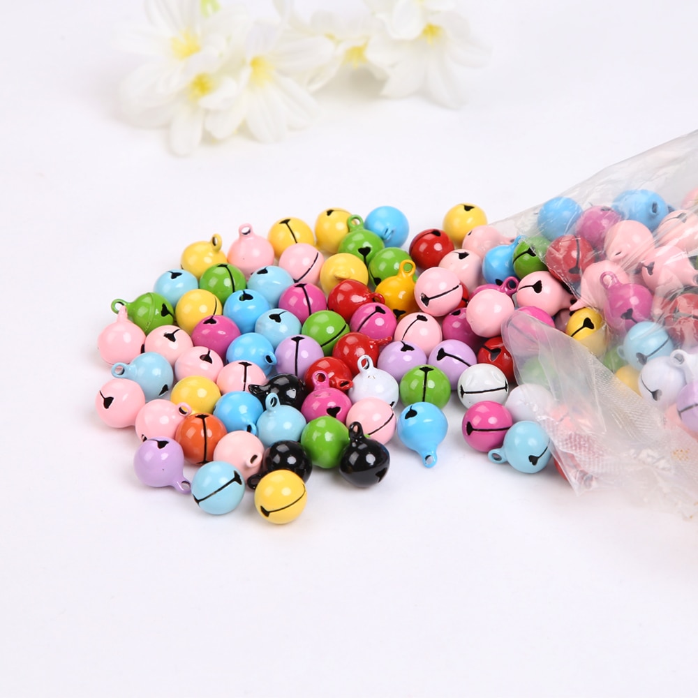 50pcs-12mm-Beautiful-Candy-Color-Bells-Copper-Loose-Metal-Beads-Jingle-Bells-Christmas-Decoration-Pendants-DIY 50Db 12Mm Gyönyörű Candy Color Bells Réz Laza Fém Gyöngyök Jingle Karácsonyi Dekorációs Medálok Diy Kézműves Csengők - Image 1