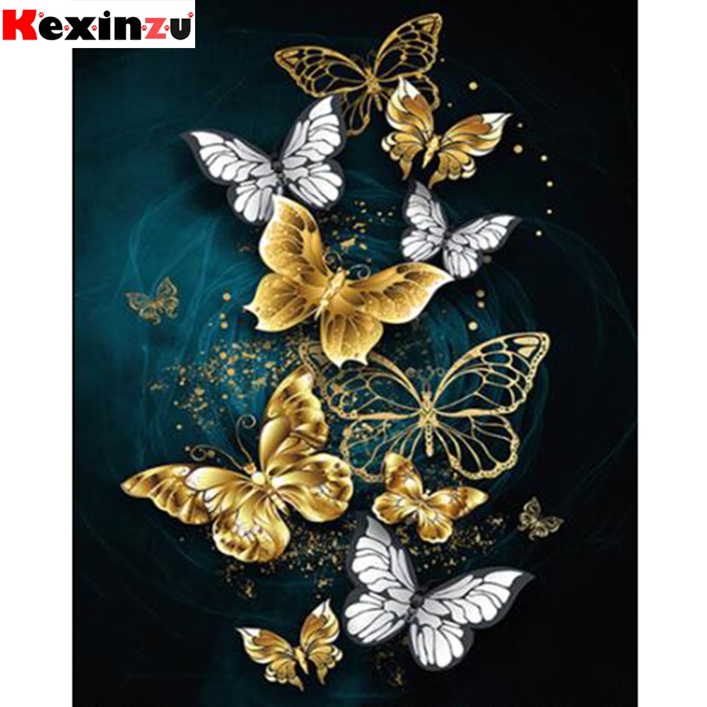 5D Gyémánt Festmény Állat Virág Pillangó Teljes Négyzet Alakú Strassz Kép Kézi Hímzés Eladó Mozaik Lakberendezési Ajándék