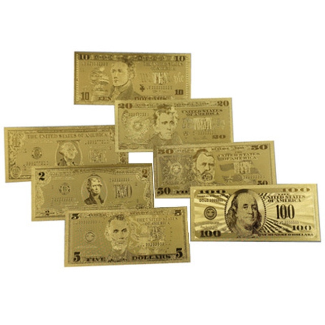 7pcs Golden Dolla