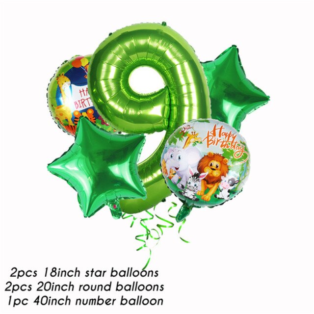 Green Number 9 set
