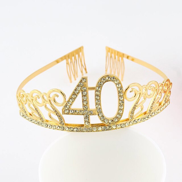 Gold 40 tiara