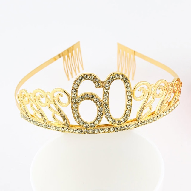 Gold 60 tiara