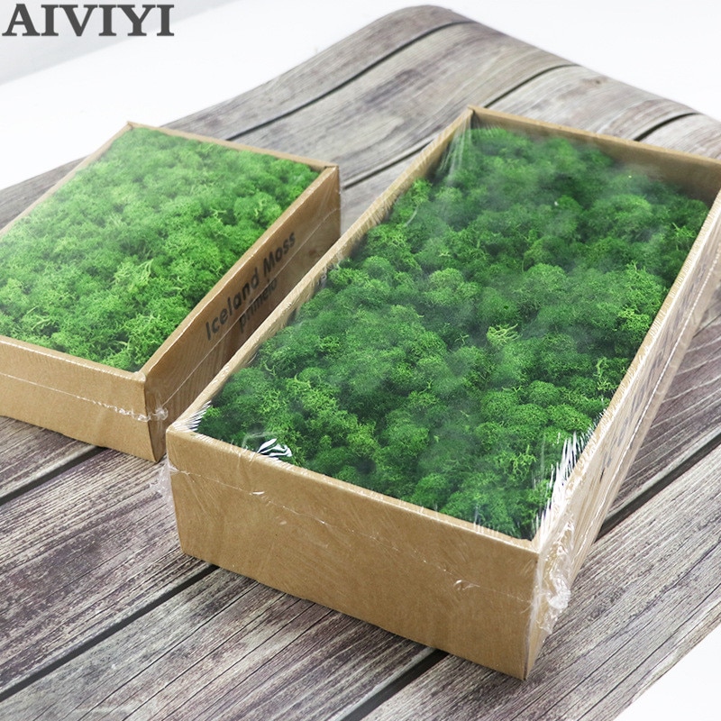 Kiváló Minőségű Mesterséges Zöld Növény Halhatatlan Virág Moha Fű Otthoni Nappali Dekoratív Fal Diy Mini Kiegészítők