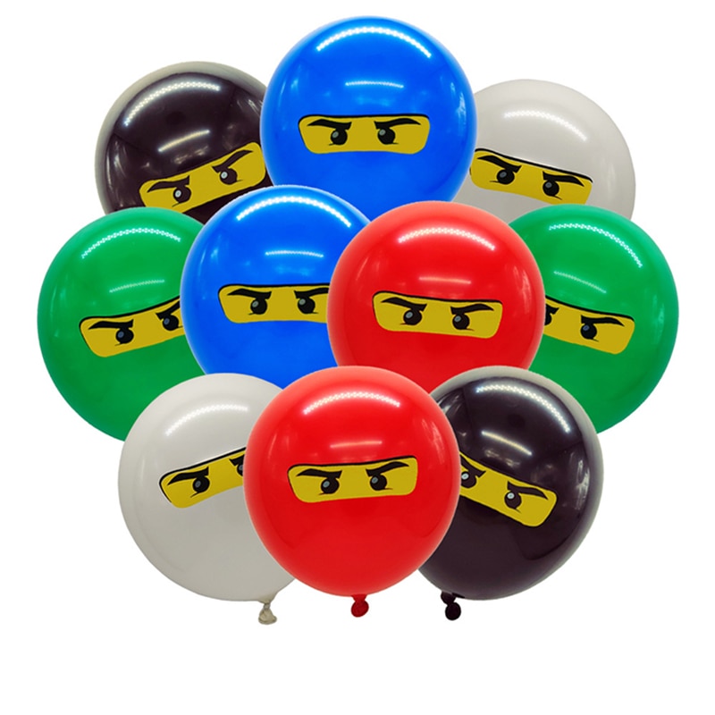 Legoing Maszkos Ninja Téma Party Dekoráció Ballonpapír Kupatányéros Kalap Baba Zuhany Gyerekek Születésnapja A Szuperhősök Számára