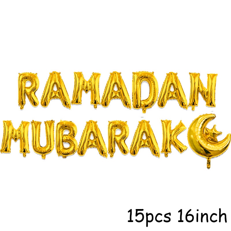 Meidding Ramadan Kartondobozban Kareem Dekoráció Eid Mubarak Banner Lakberendezés Al-Fitr Csomagolás Ballon